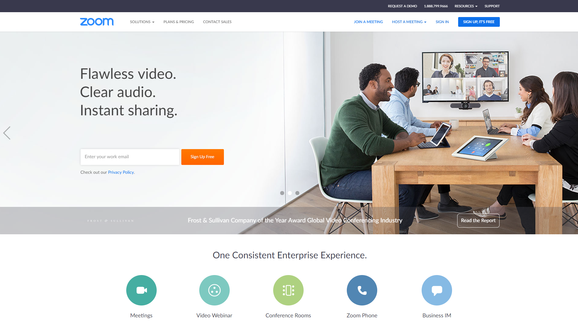 Zoom for remote team meetings for collaboration