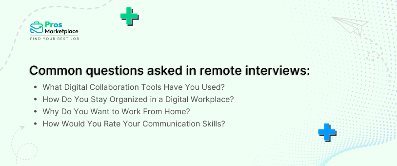 Questions asked in remote interviews