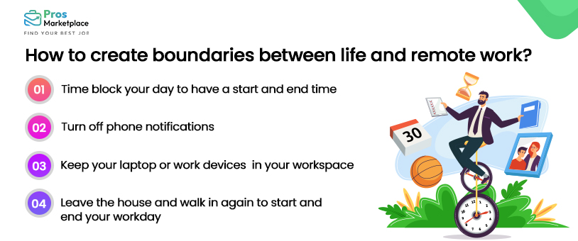 How to create boundaries between life and remote work