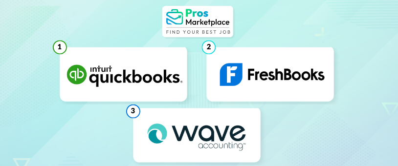QuickBooks, Wave Accounting, and FreshBooks