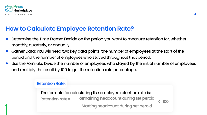 formula to calculate employee retention rate
