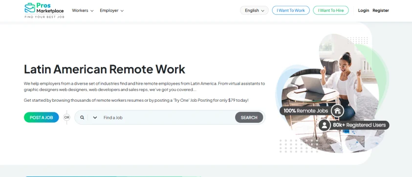 Pros Marketplace best job search website