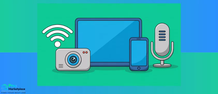 camera, laptop and iphone icons